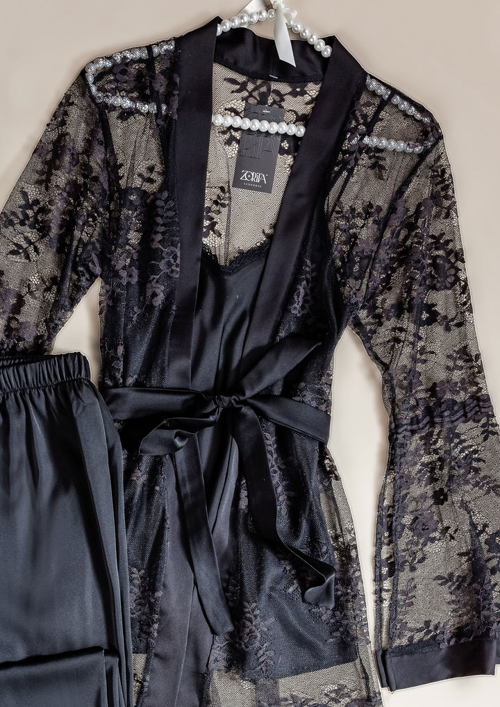 Satin & Lace Sleepwear Set