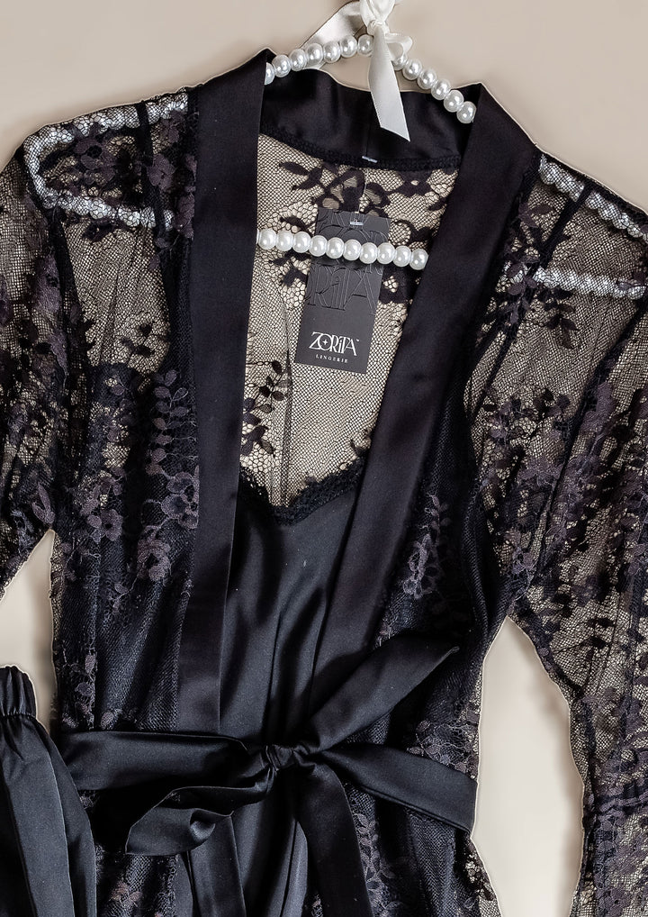 Satin & Lace Sleepwear Set
