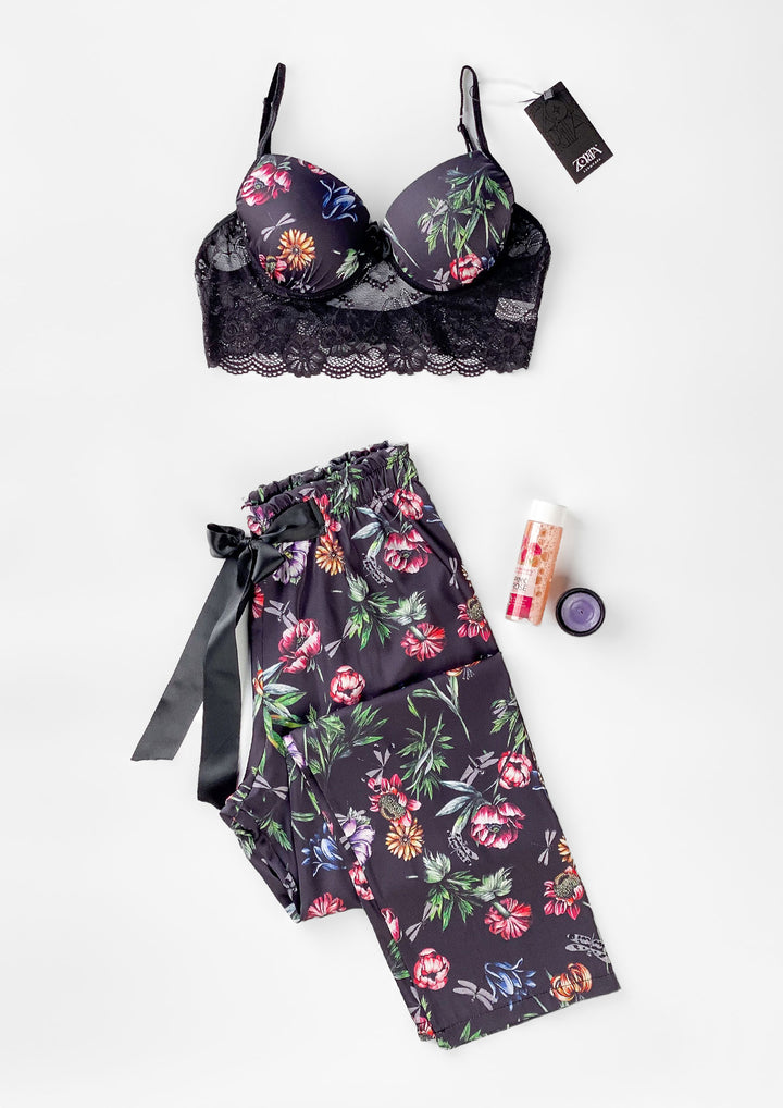 Satin Lace Pajama Set