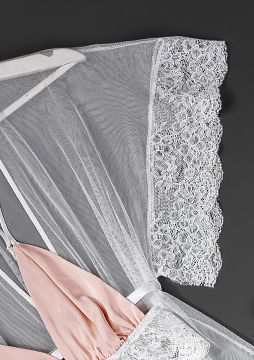 Lace Trim Satin Pajama Set