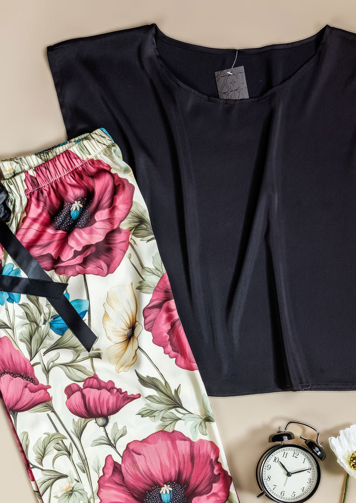 طقم بيجاما ساتان