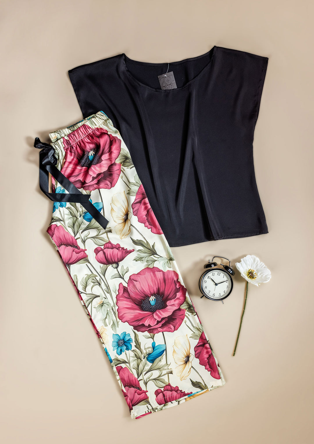 طقم بيجاما ساتان