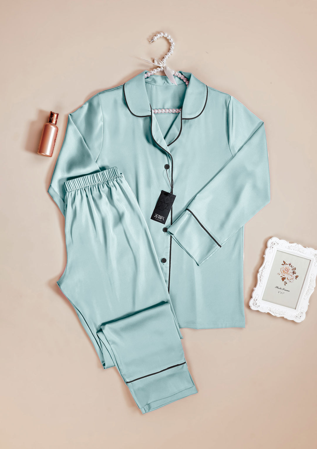 بيجامة ساتان قطعتين 3462-25