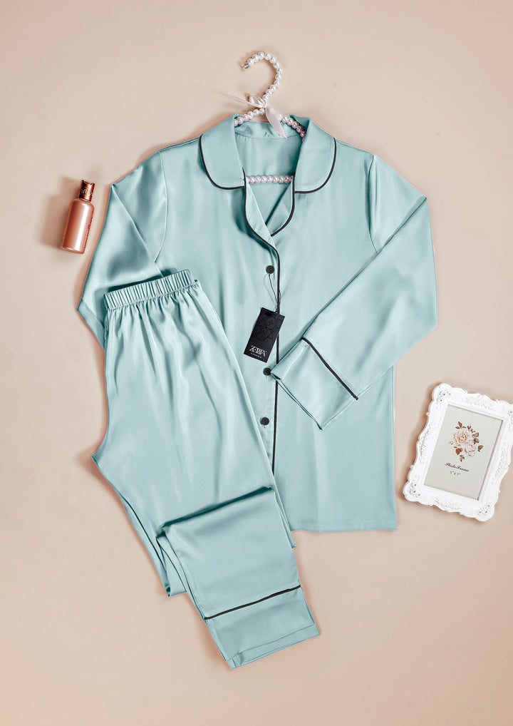 بيجامة ساتان قطعتين 3462-25