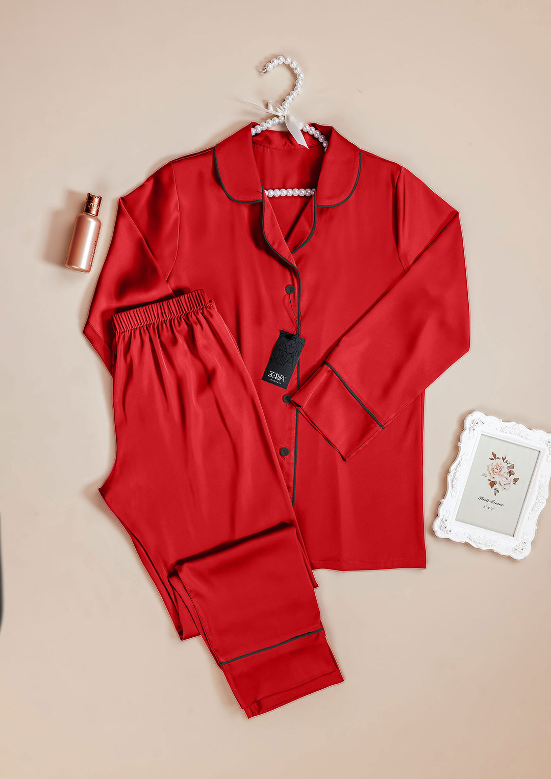 بيجامة ساتان قطعتين 3462-25