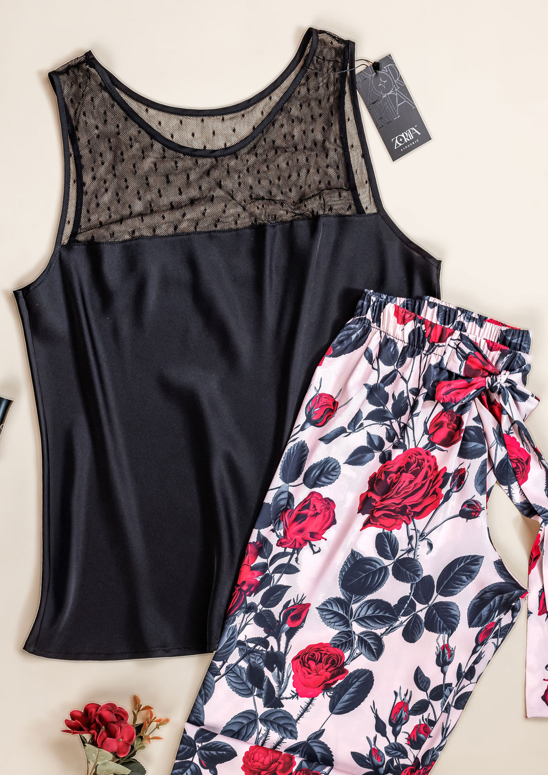 طقم بيجاما ساتان