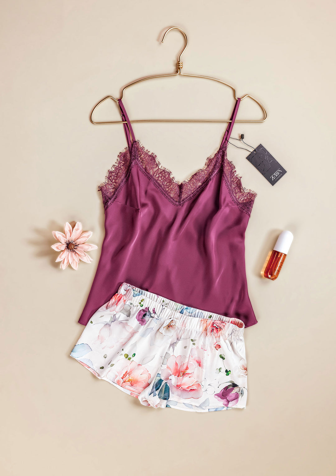 طقم بيجاما شورت ساتان