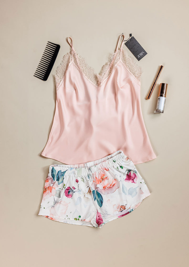 طقم بيجاما شورت ساتان