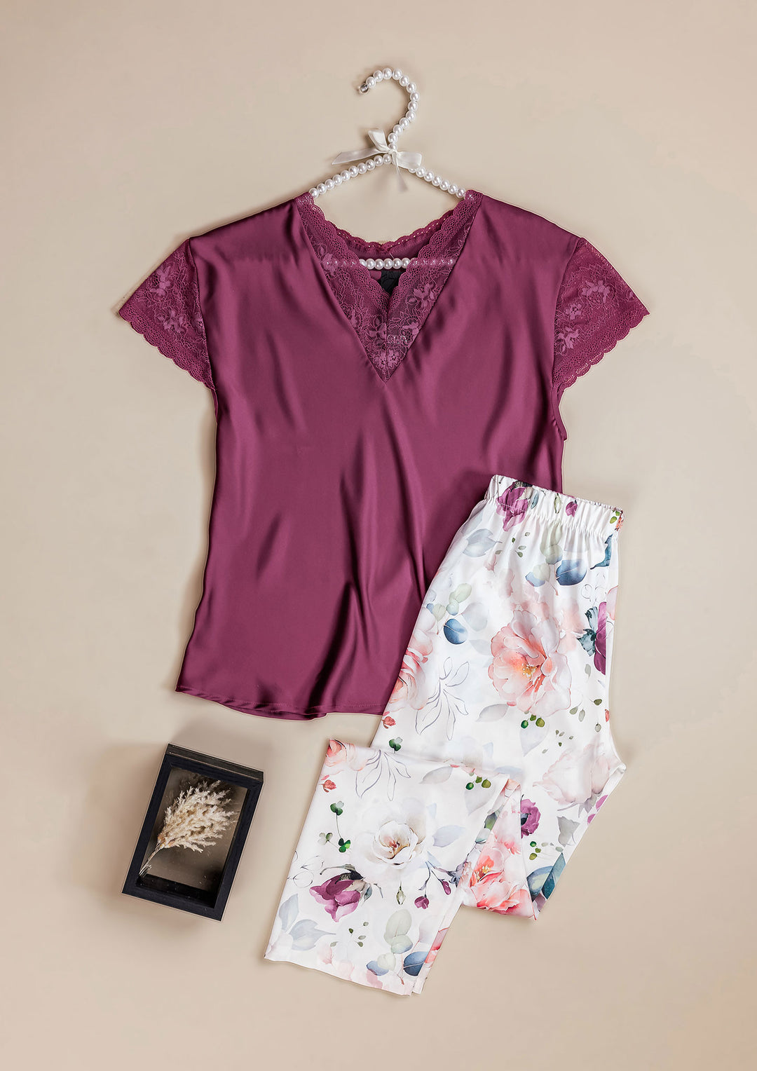 طقم بيجاما ساتان