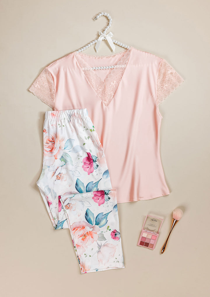 طقم بيجاما ساتان