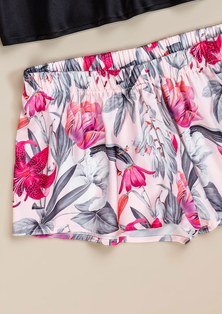 طقم بيجاما شورت ساتان