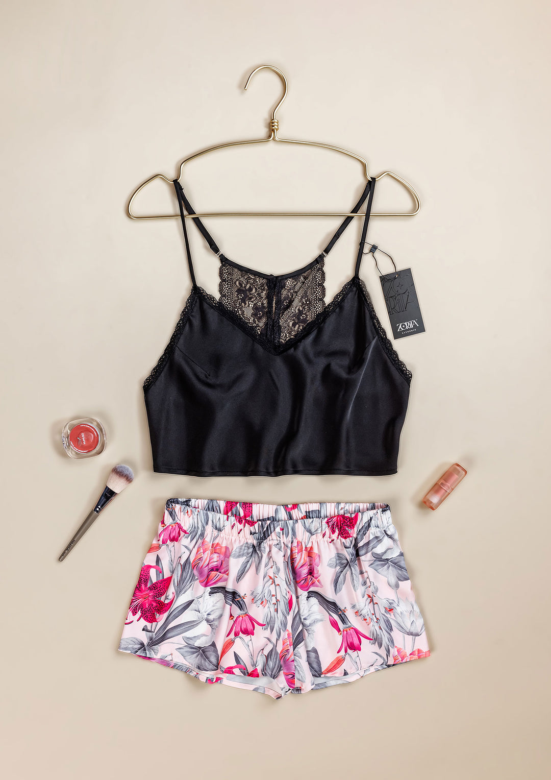 طقم بيجاما شورت ساتان