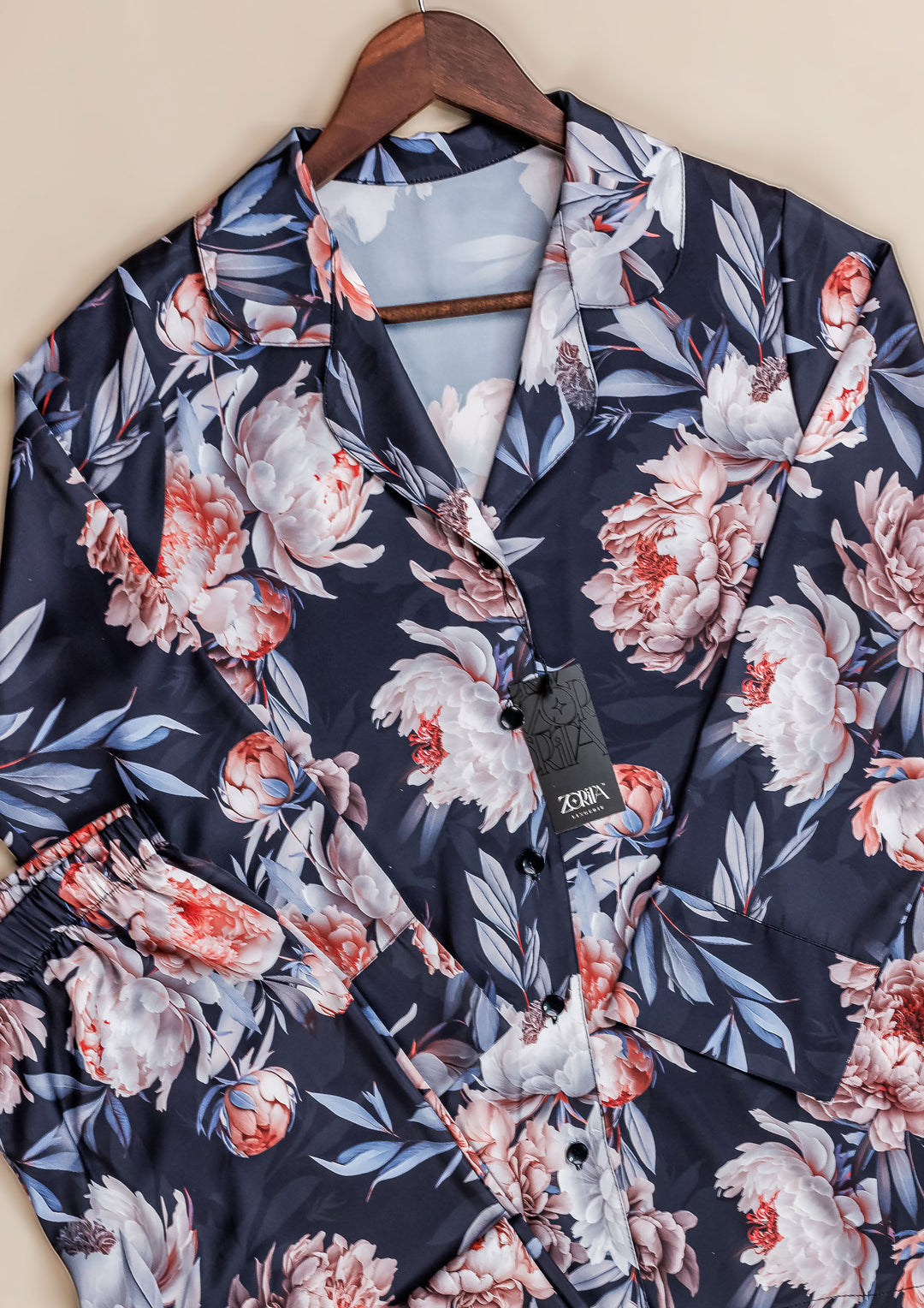 طقم بيجاما ساتان