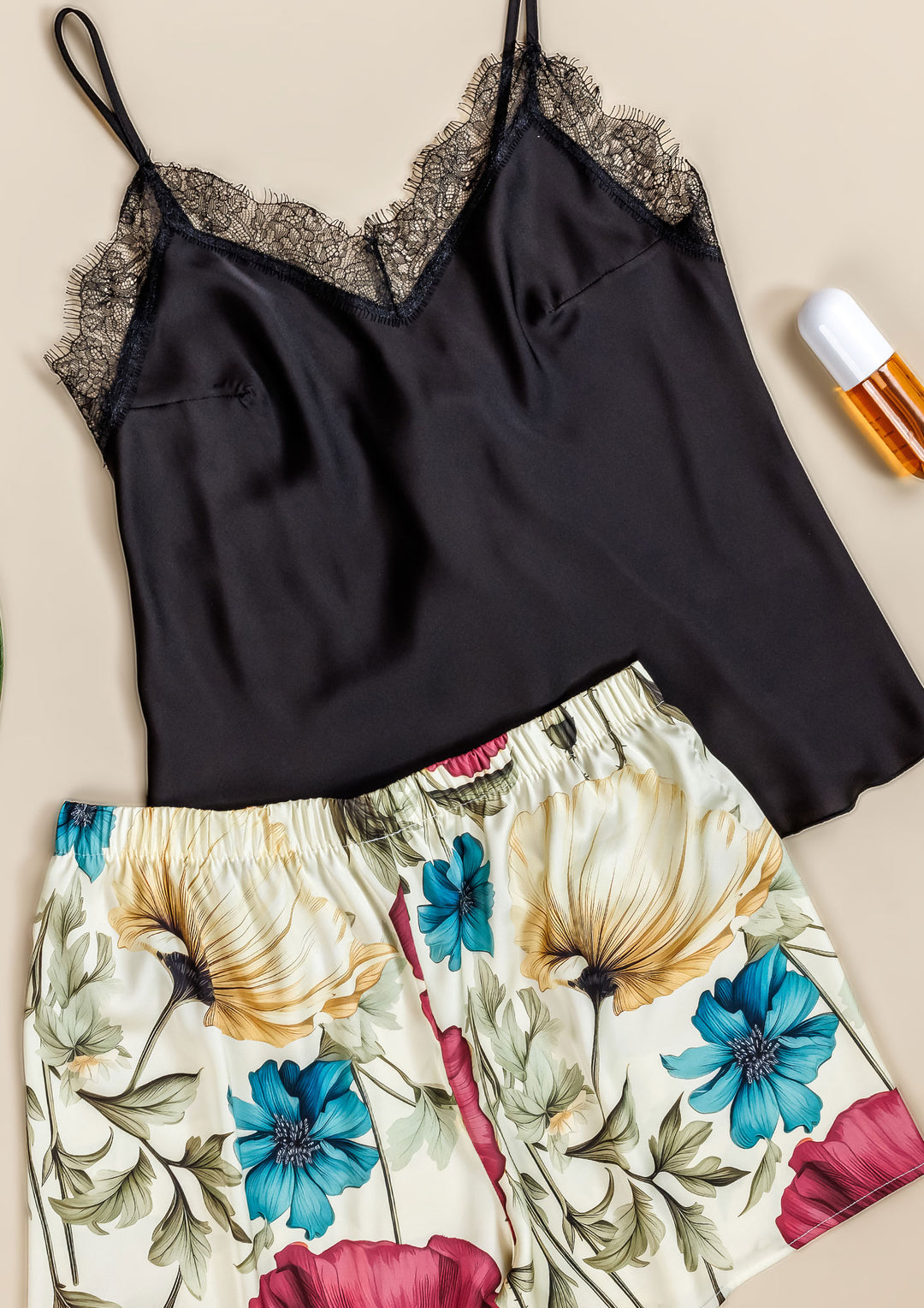 طقم بيجاما شورت ساتان