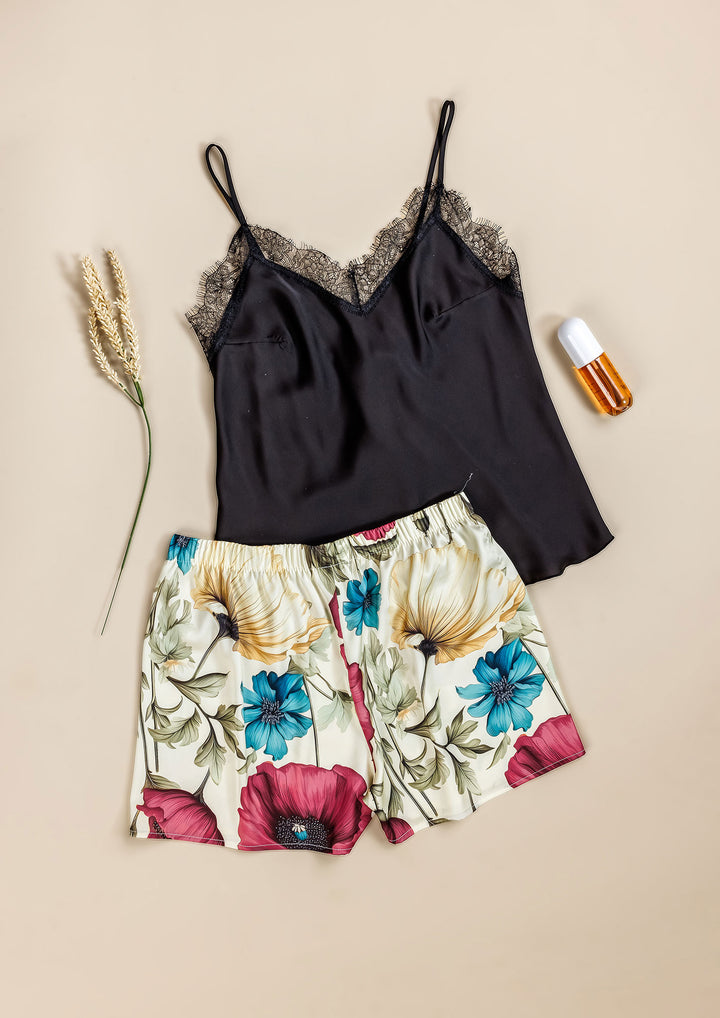 طقم بيجاما شورت ساتان