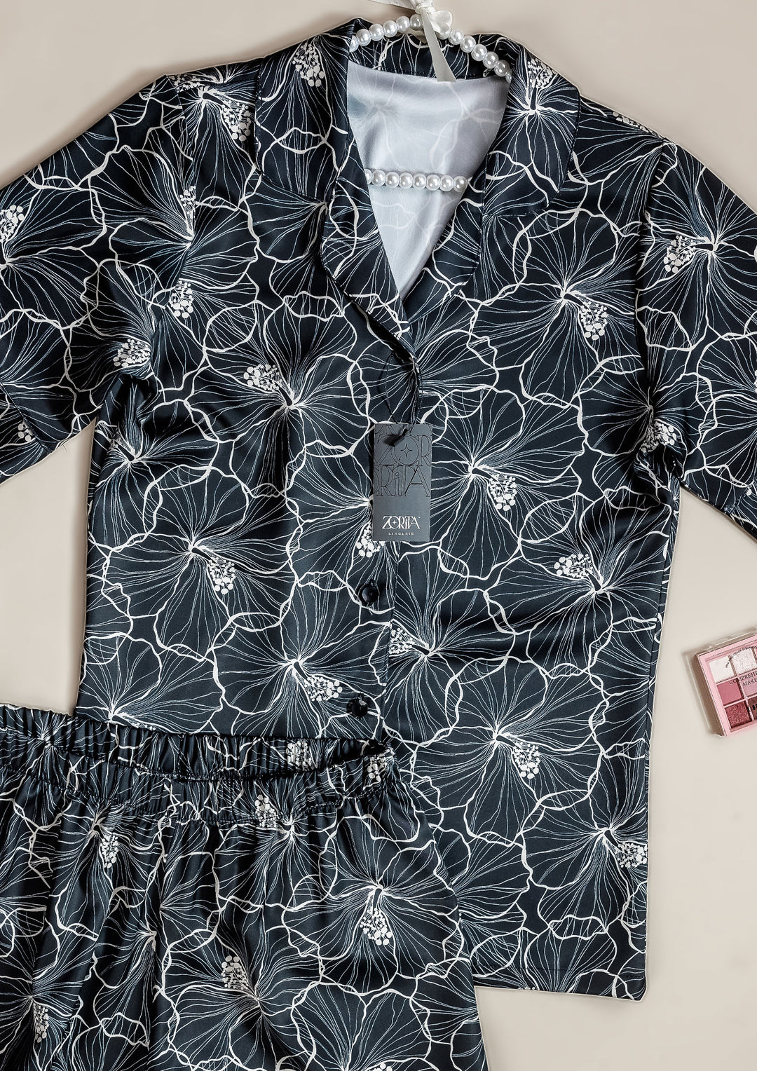 طقم بيجاما شورت ساتان