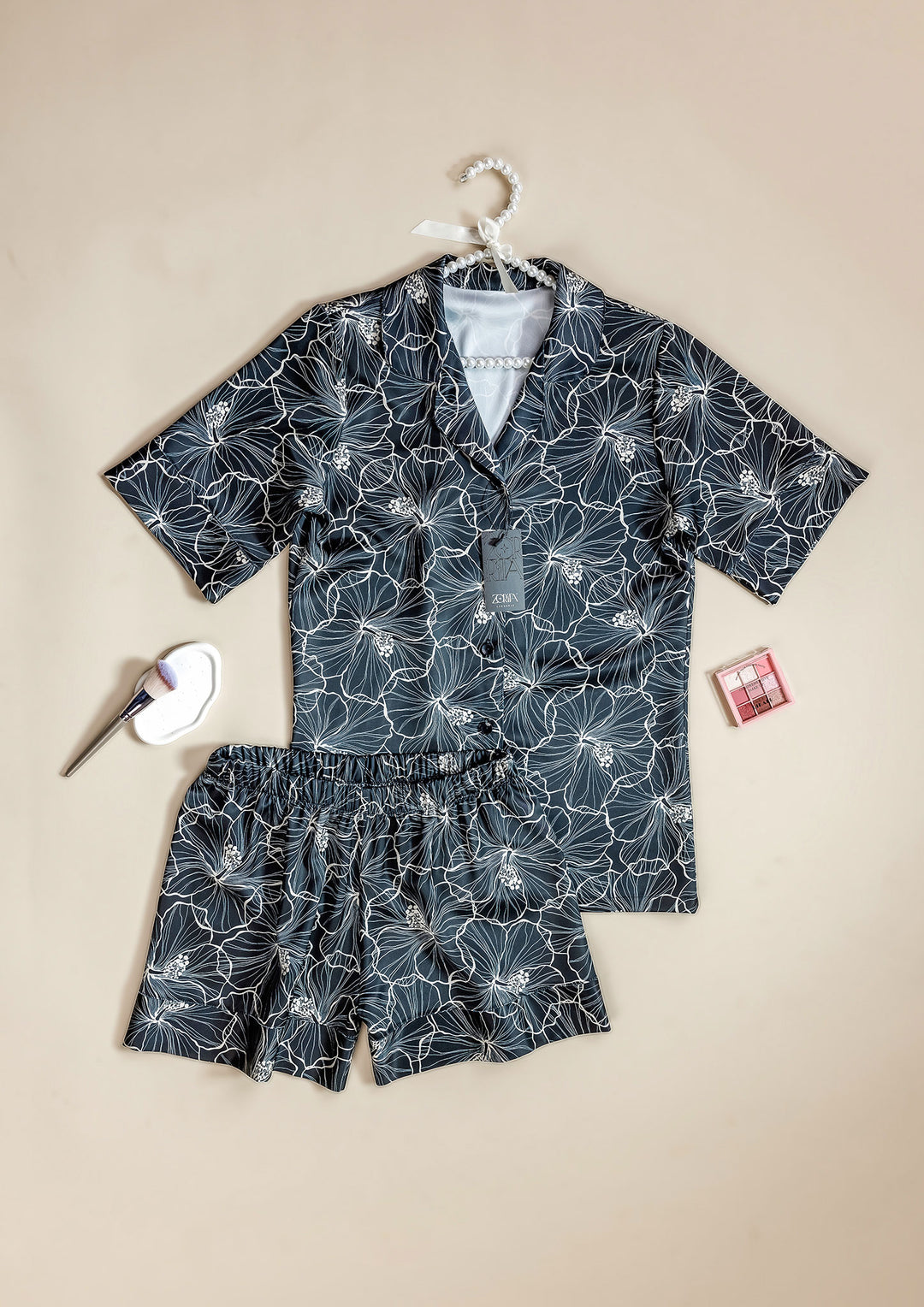 طقم بيجاما شورت ساتان