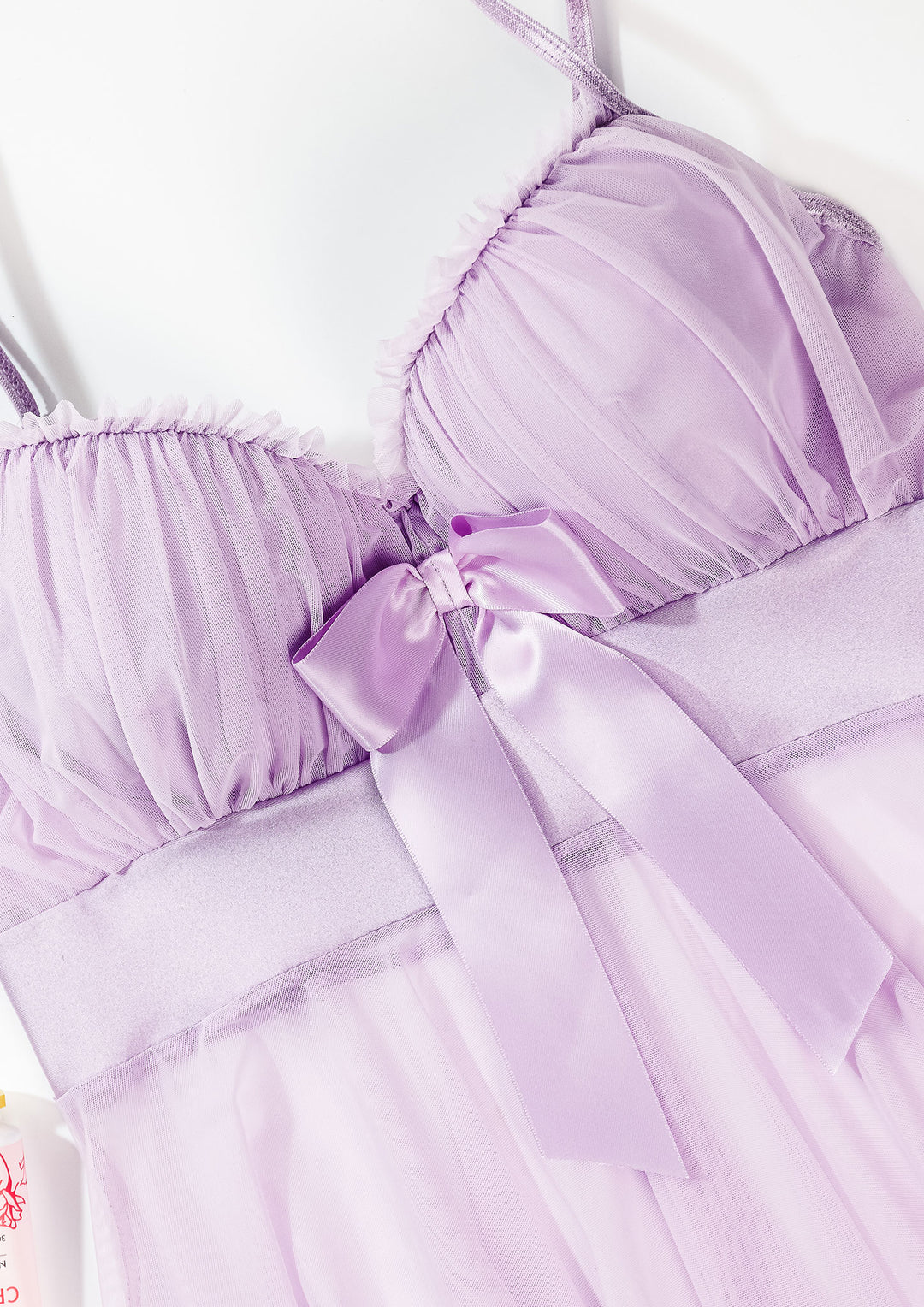 قميص نوم شبك مبطن