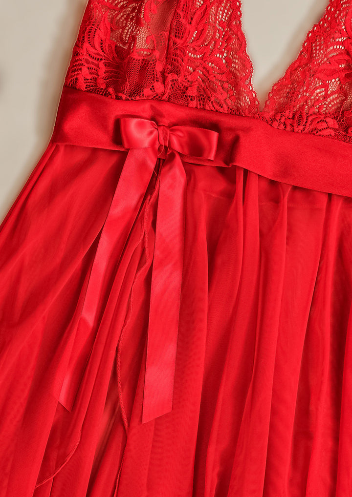 Lace Mesh Babydoll Lingerie