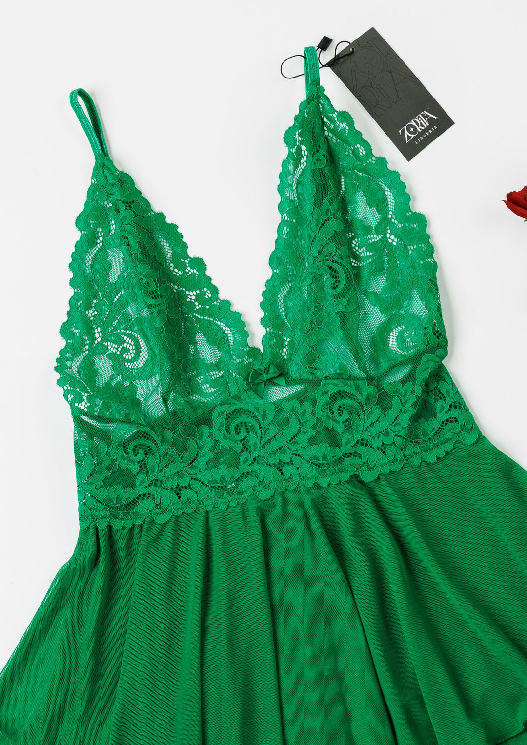 بيبي دول ساتان بلمسة دانتيل