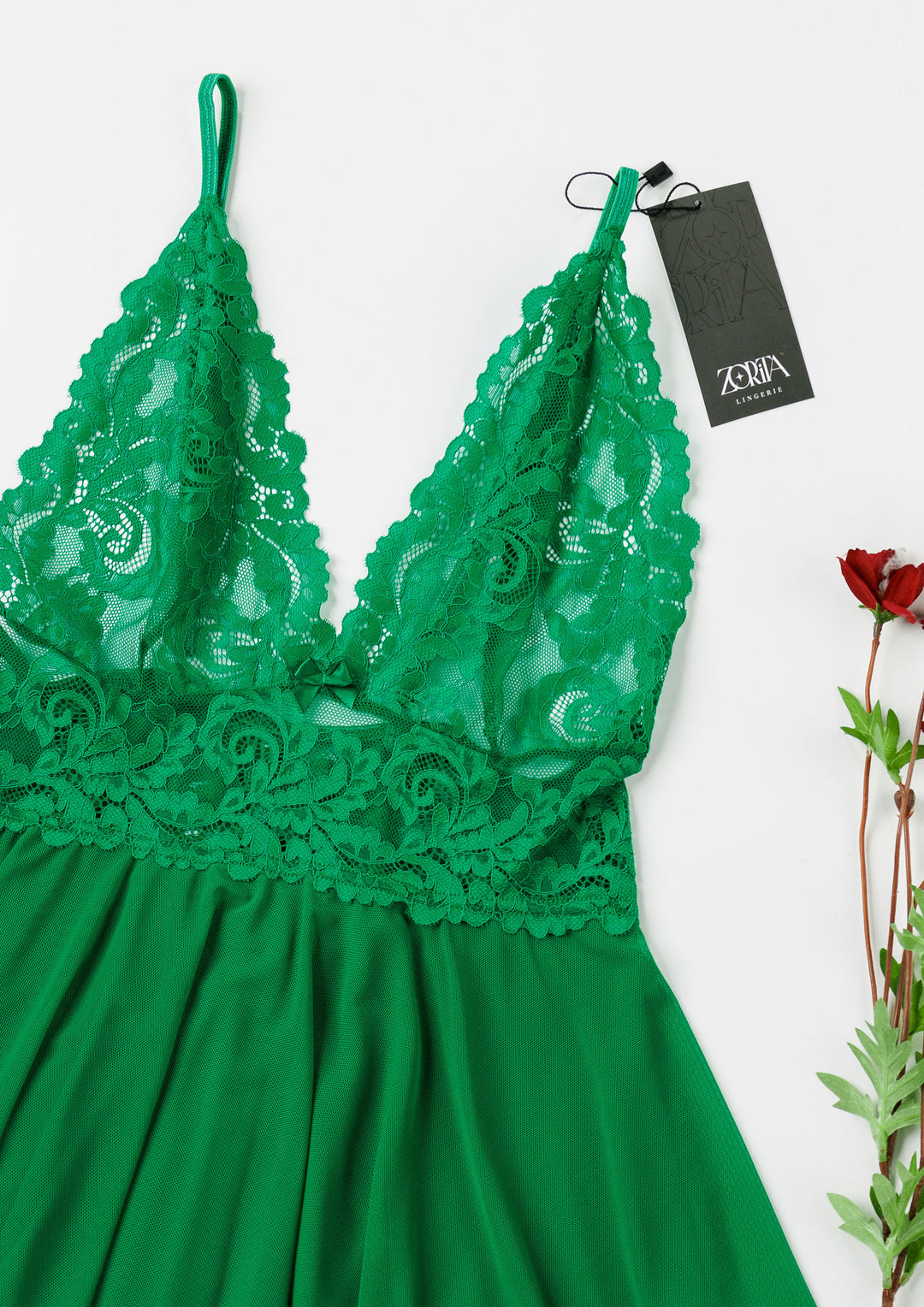 بيبي دول ساتان بلمسة دانتيل