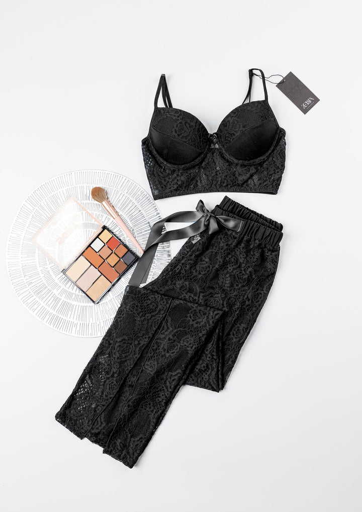 Mesh Stretch Pants Set