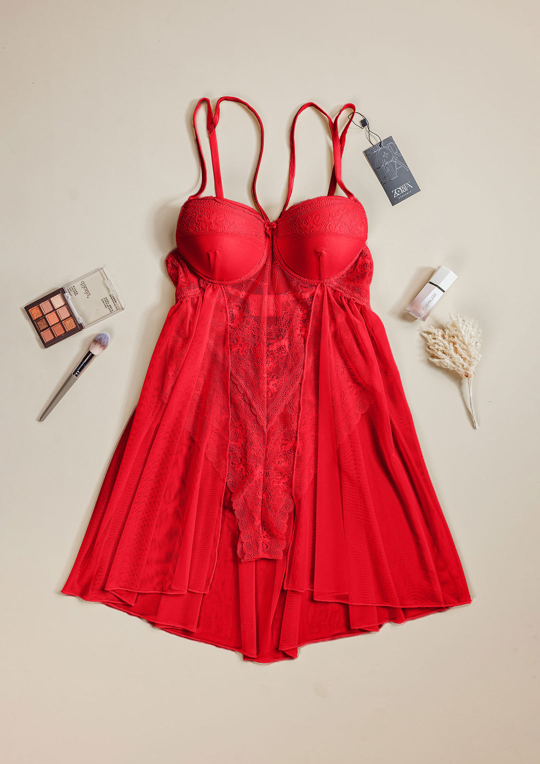 بيبي دول دانتيل مبطن