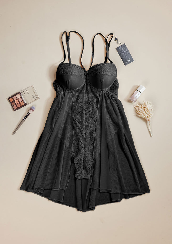 بيبي دول دانتيل مبطن