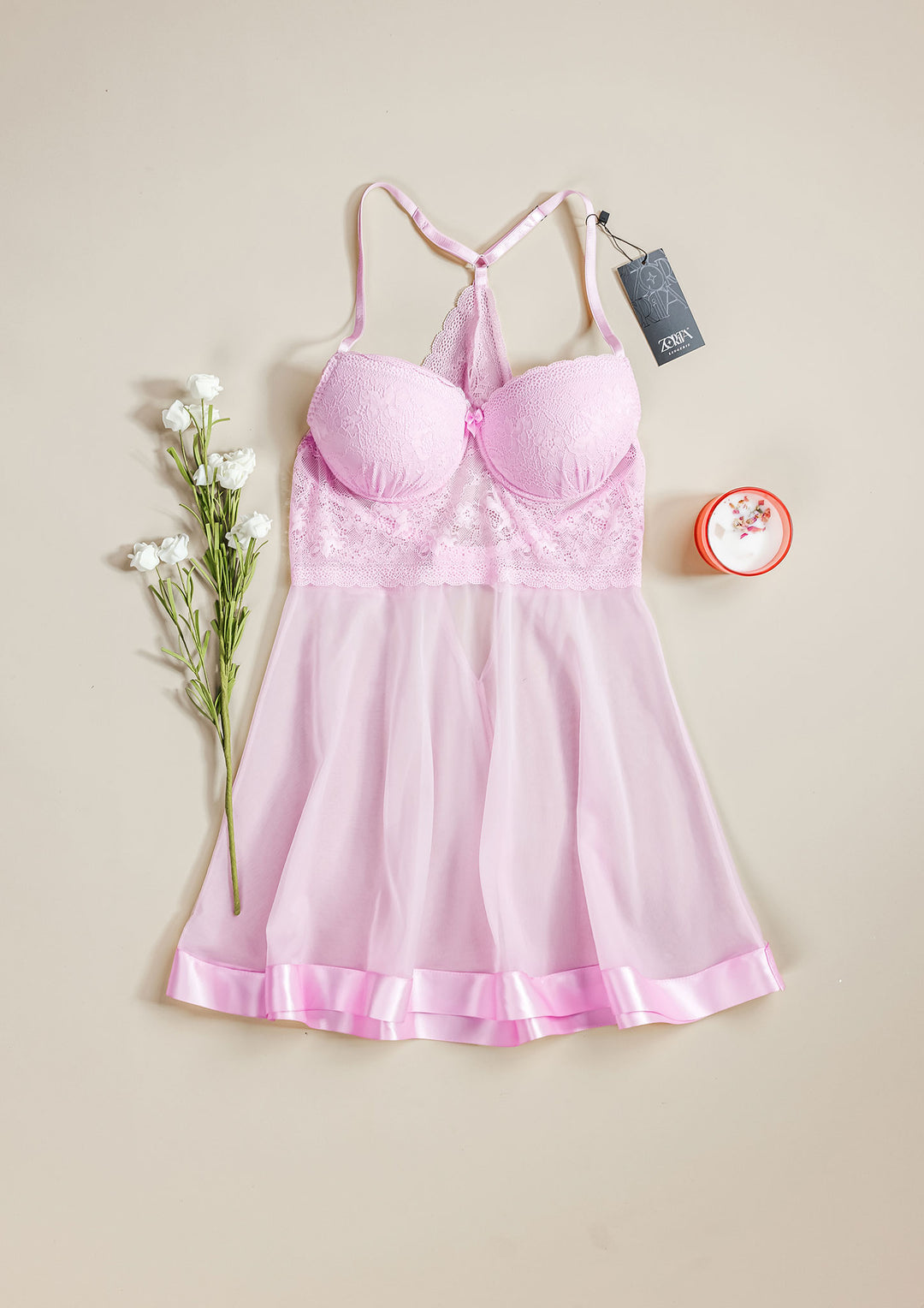 بيبي دول تول بحواف دانتيل