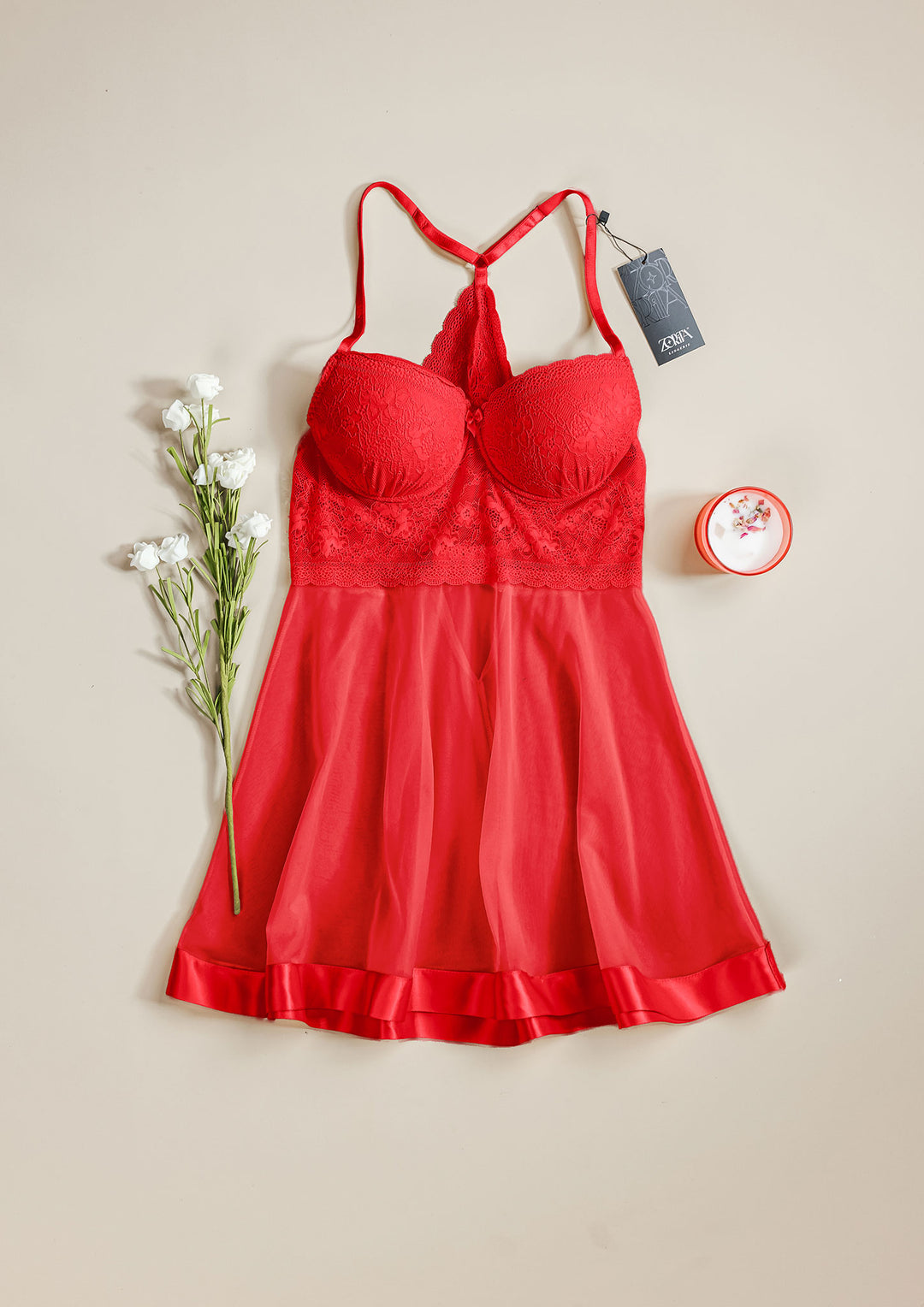 بيبي دول تول بحواف دانتيل