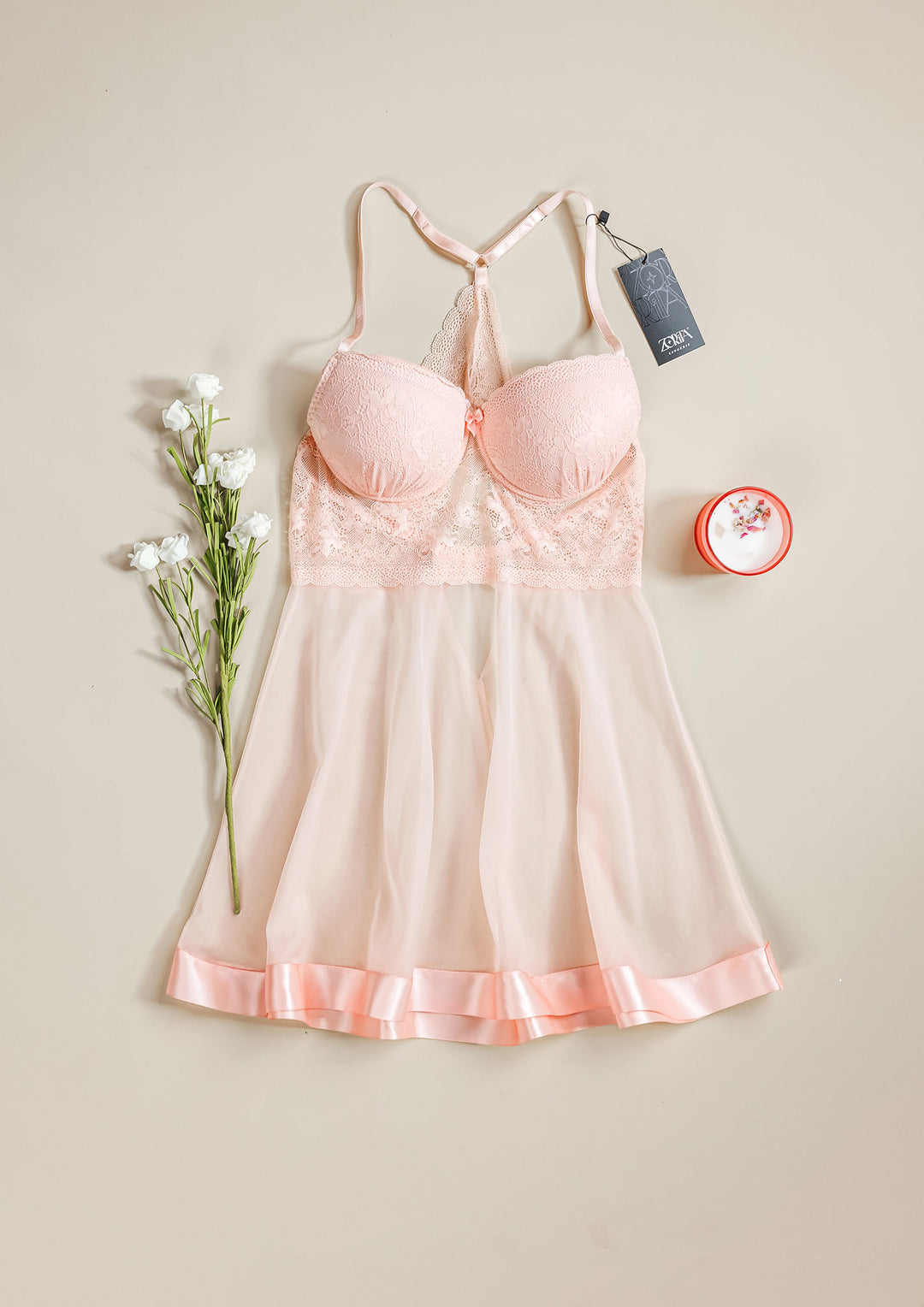 بيبي دول تول بحواف دانتيل