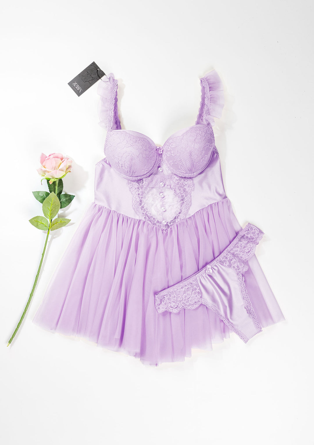 Lace Mesh Babydoll Charm