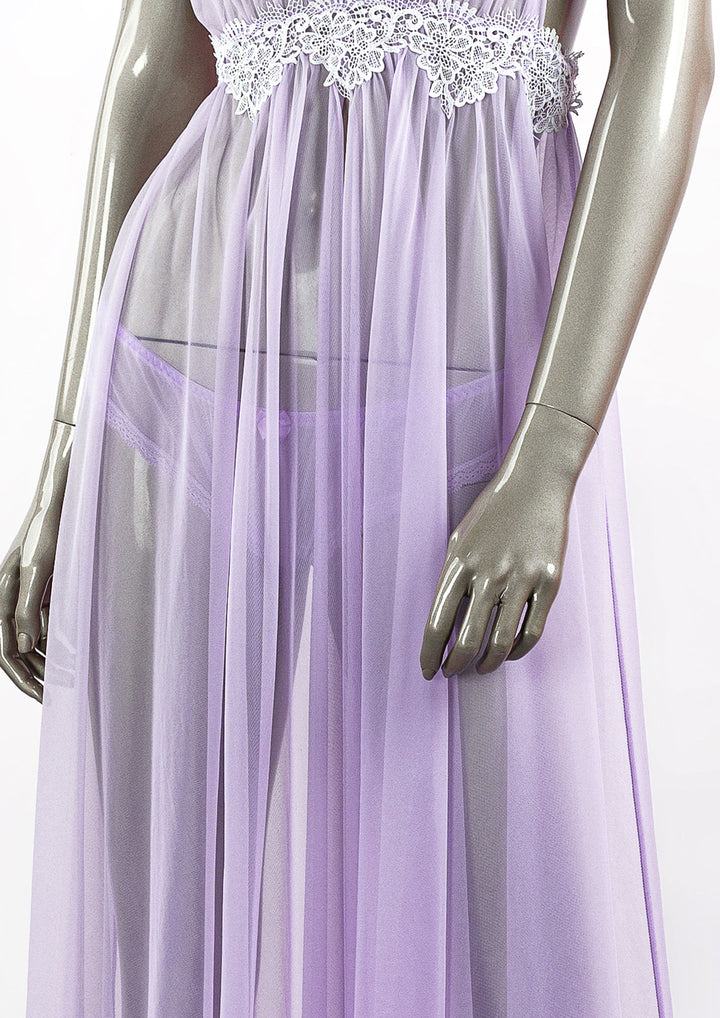 فستان تول شبكي