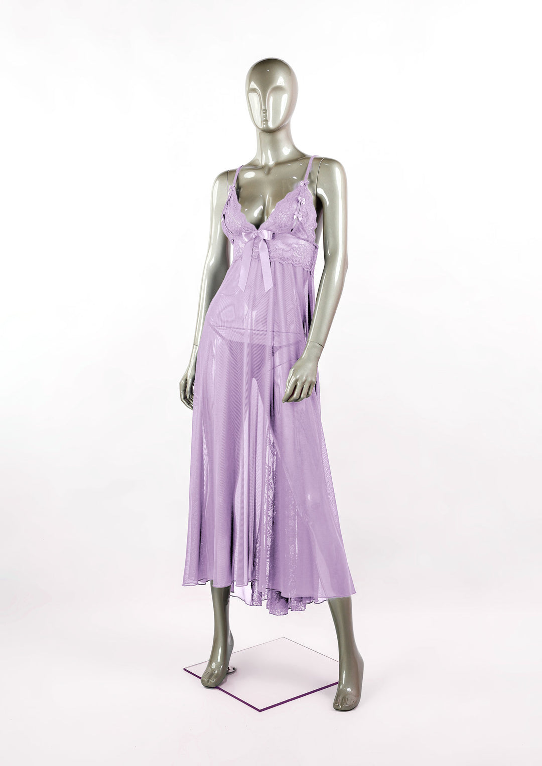 فستان شبكي بلمسة انسيابية