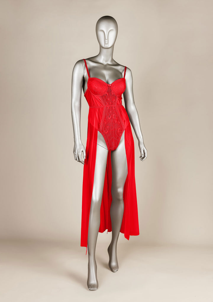 فستان تيدي دانتيل