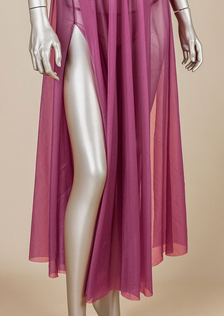 فستان شبكي مبطن