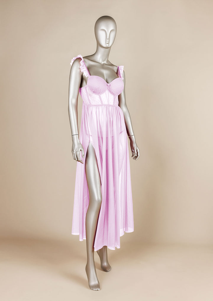 فستان شبكي مبطن