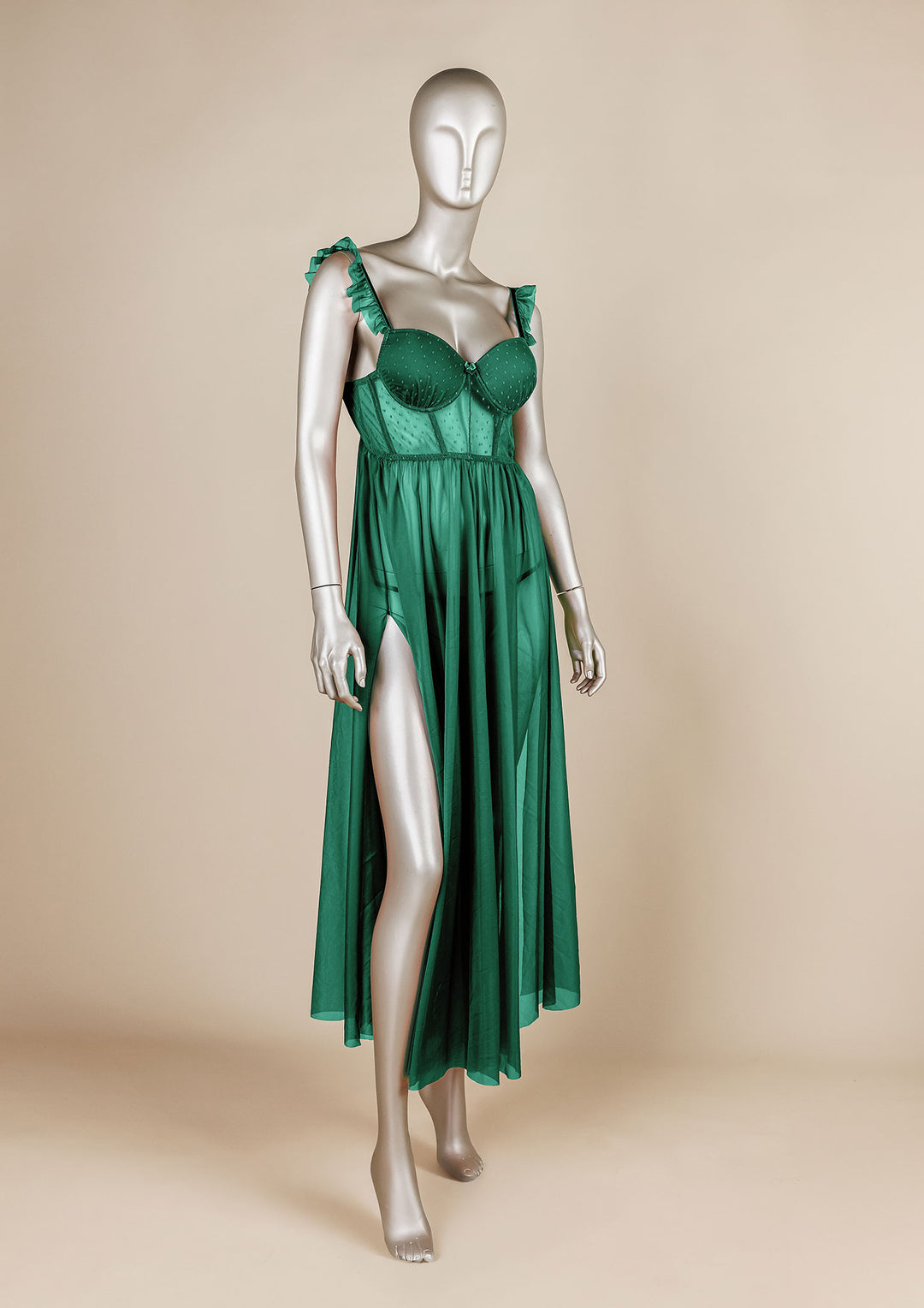 فستان شبكي مبطن