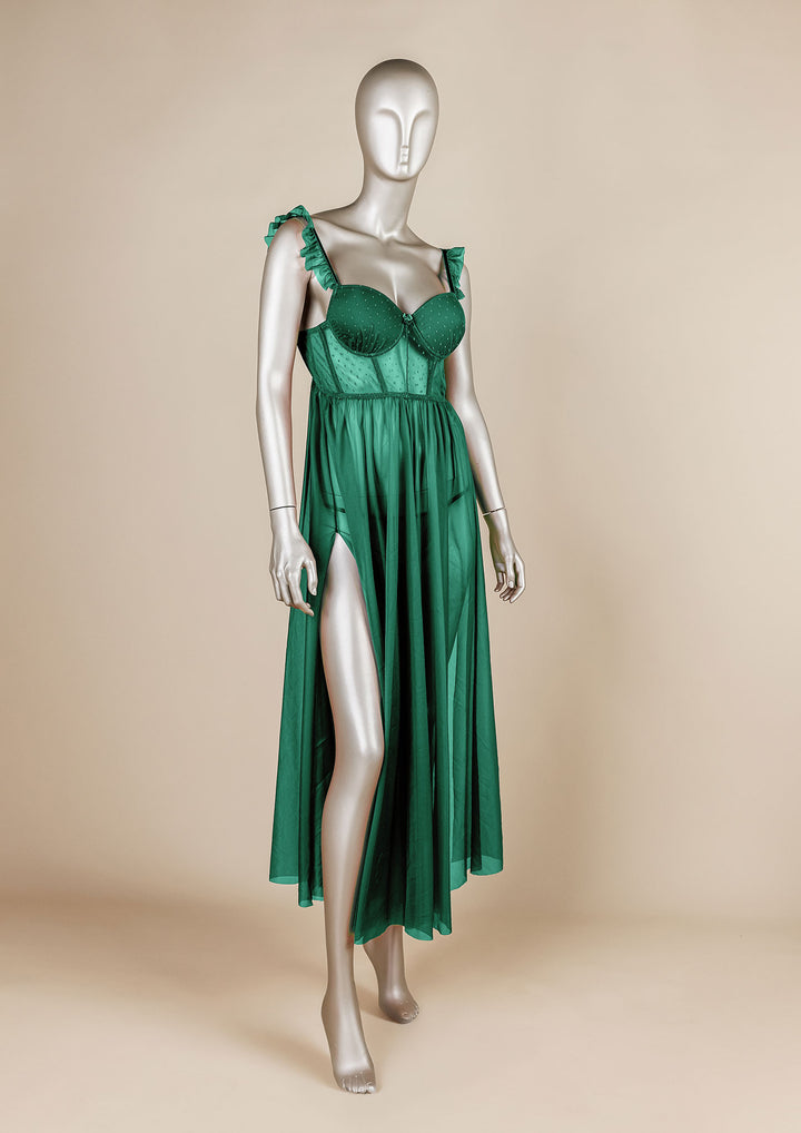 فستان شبكي مبطن