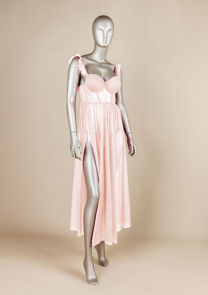 فستان شبكي مبطن