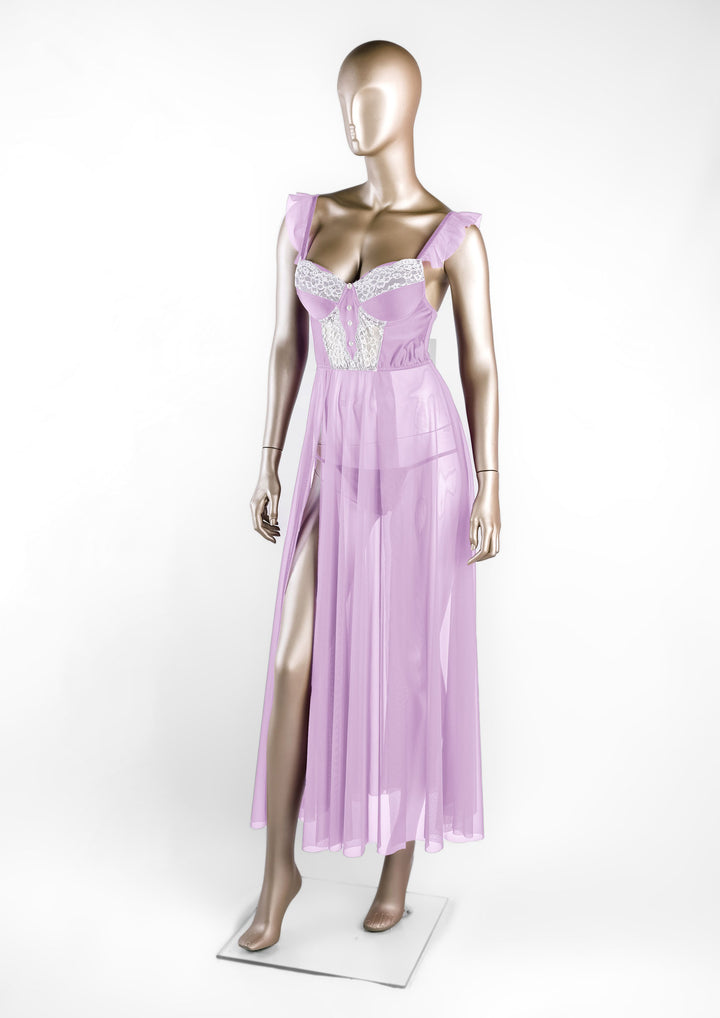 فستان تول لميع