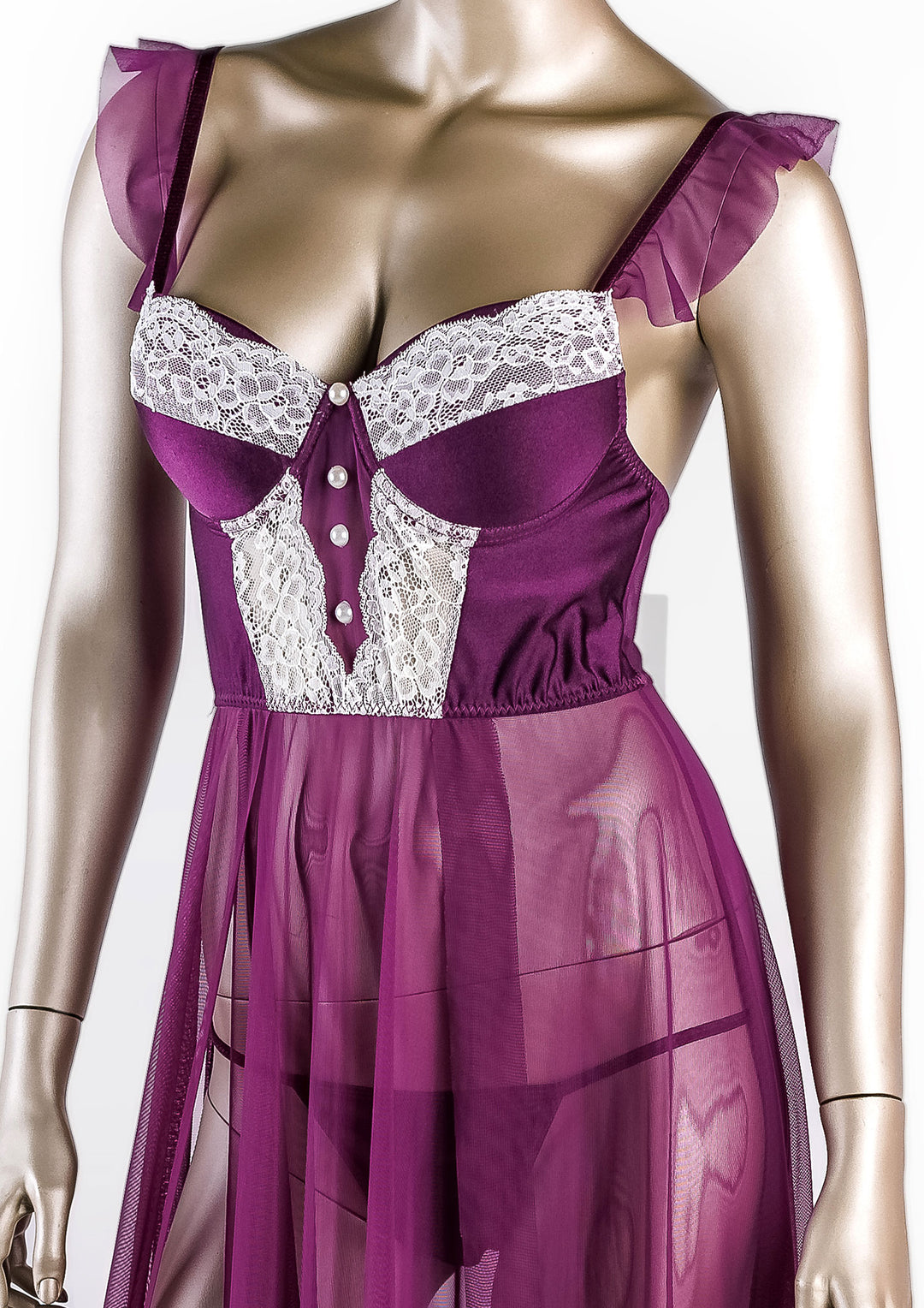 فستان تول لميع