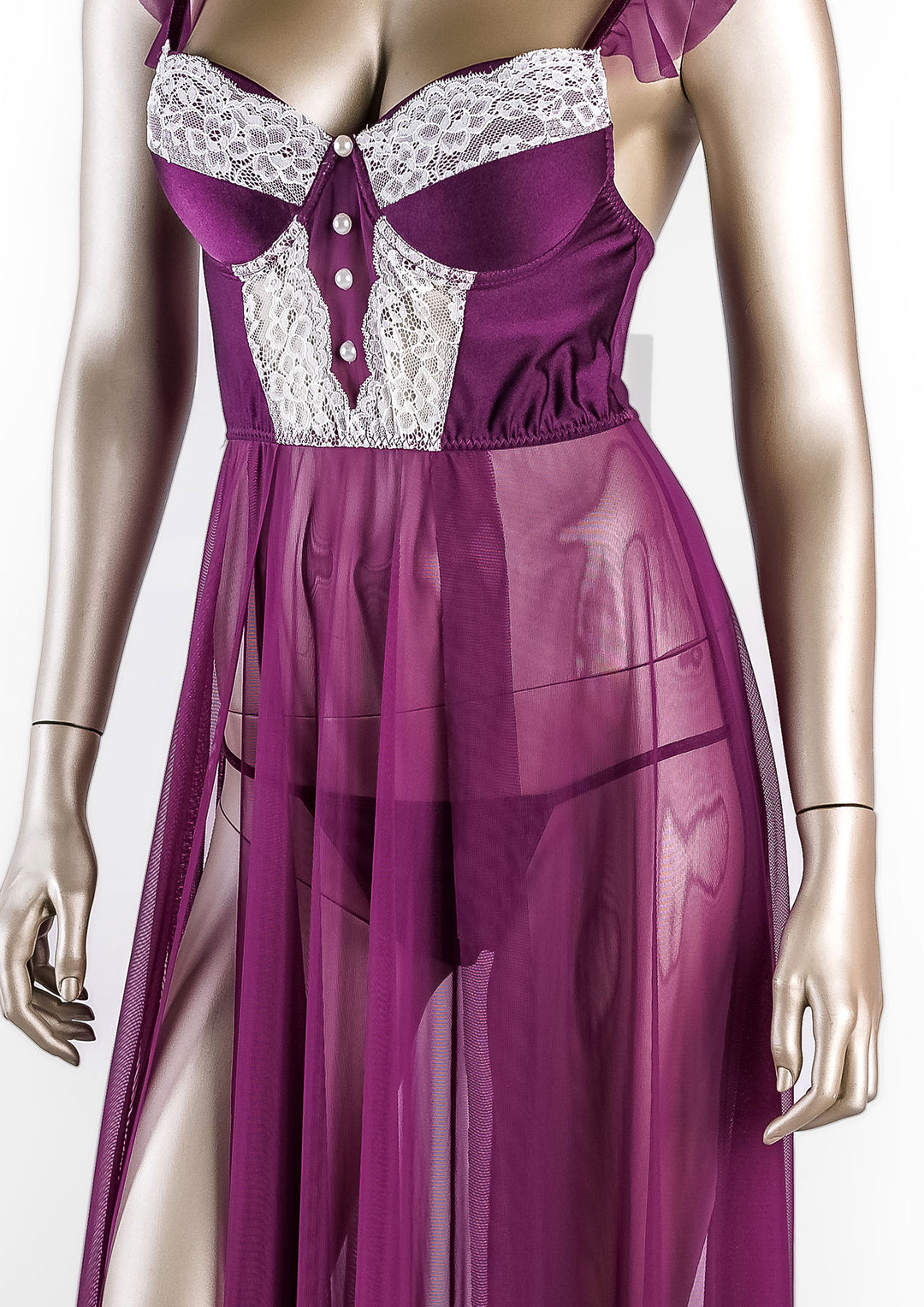 فستان تول لميع