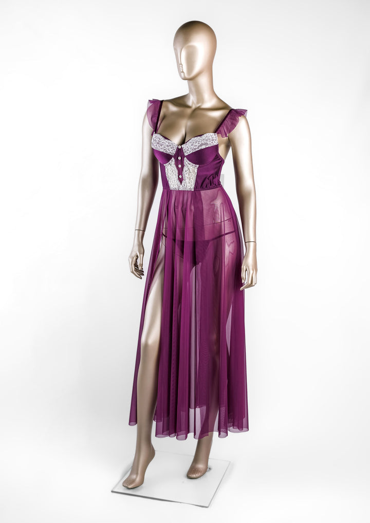 فستان تول لميع