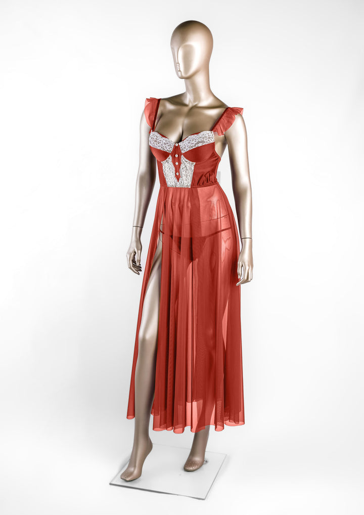 فستان تول لميع