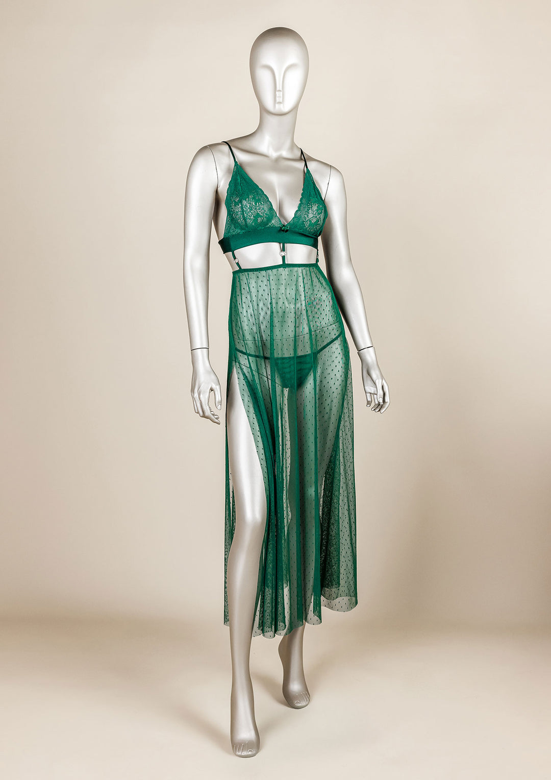 فستان شبكي مبطن