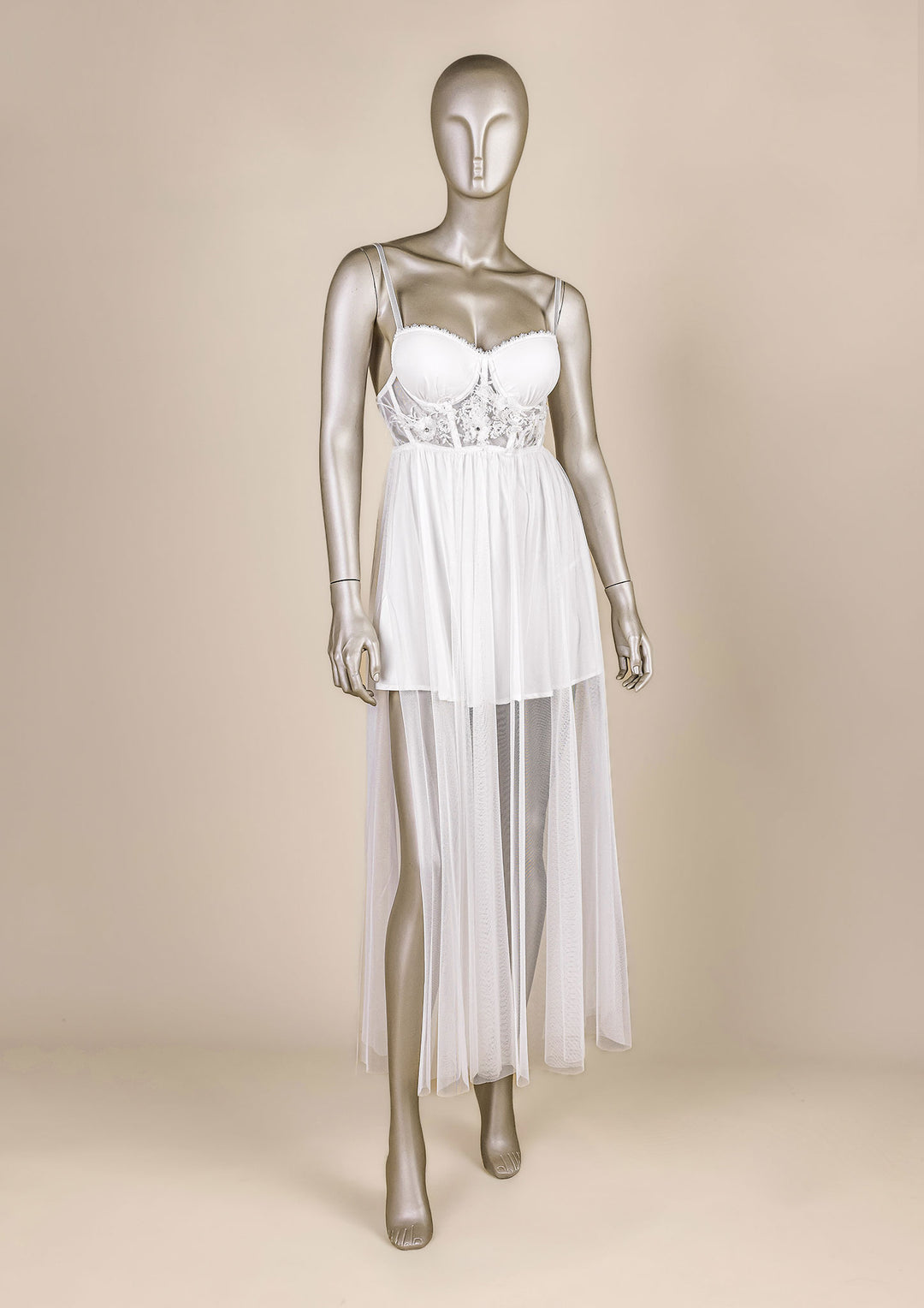 طقم لانجري ساتان للعروس