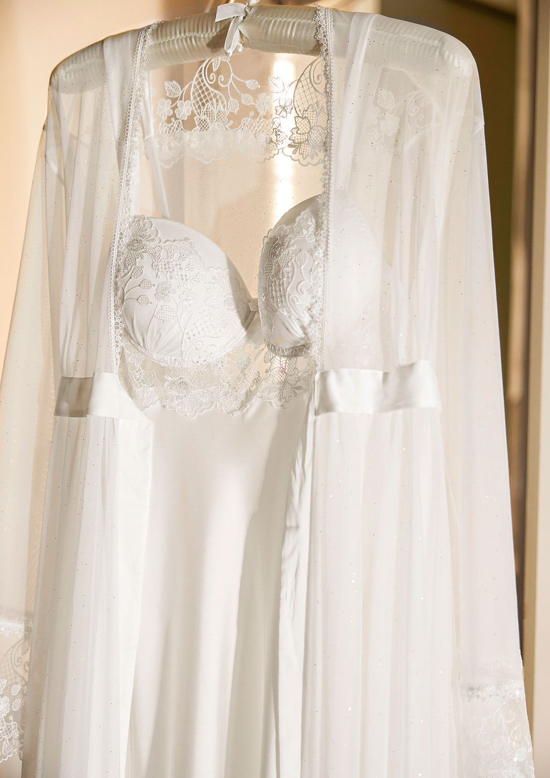 Lace Satin Bridal Lingerie Set