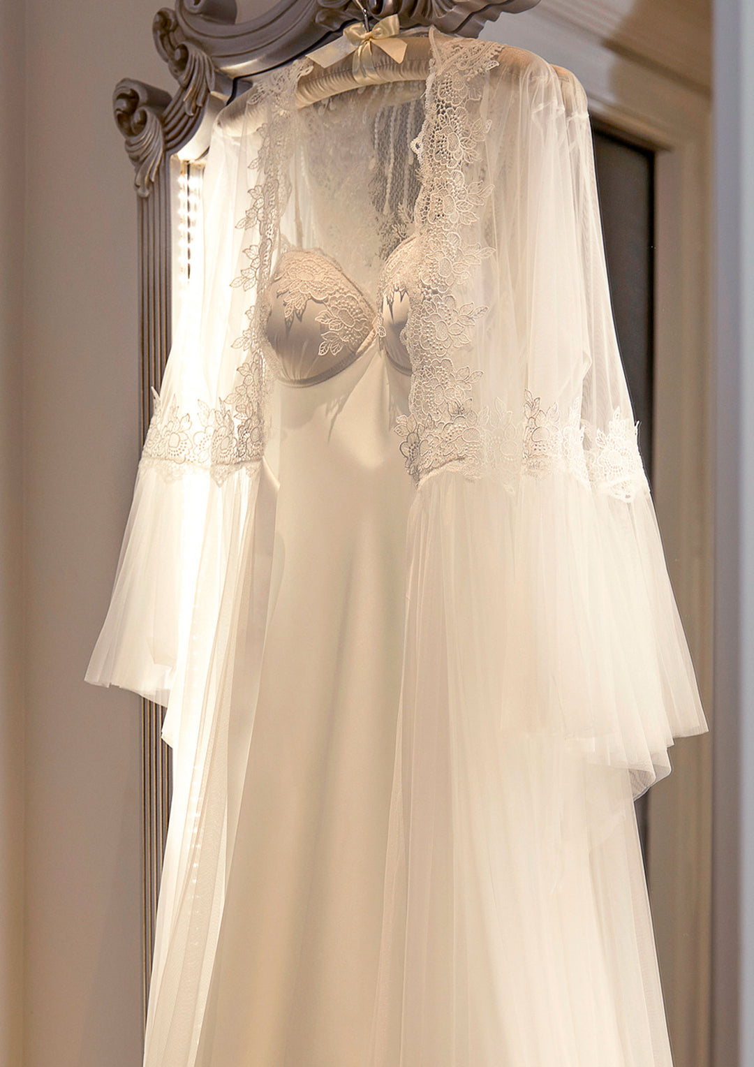 Lace Satin Bridal Lingerie Set