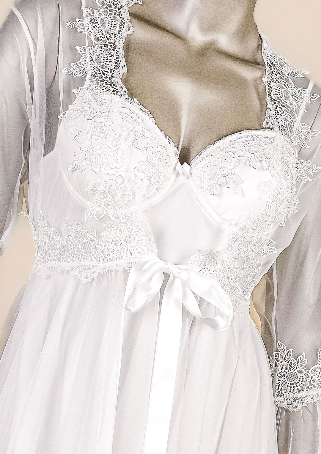 Lace Satin Bridal Lingerie Set